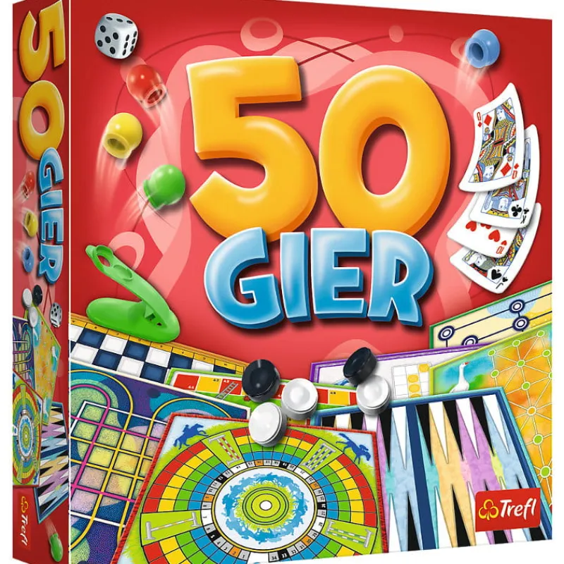 TREFL 50 Gier zestaw klasycznych gier