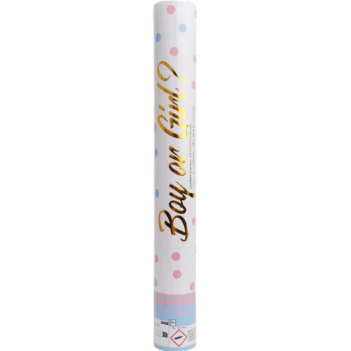AMSCAN Armatka konfetti Gender Reveal Girl papier okrągły 40cm 9916488