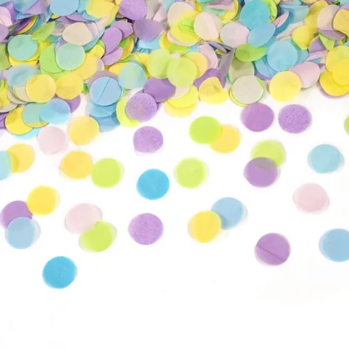 AMSCAN Armatka konfetti Multicolor Pastel papier okrągły 60cm 9916474