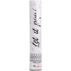 AMSCAN Armatka konfetti White papier okrągły 28cm 9916657