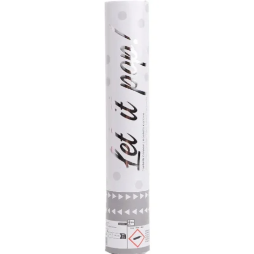 AMSCAN Armatka konfetti White papier okrągły 28cm 9916657