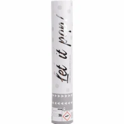 AMSCAN Armatka konfetti White papier okrągły 28cm 9916657