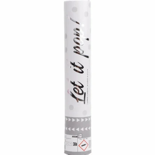 AMSCAN Armatka konfetti White papier okrągły 28cm 9916657