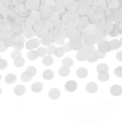 AMSCAN Armatka konfetti White papier okrągły 28cm 9916657