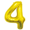 GODAN Balon foliowy B&C Cyfra 4 złota 85cm BC-HZL4