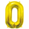 GODAN Balon foliowy B&C Cyfra 0, złota, 85 cm