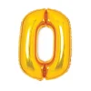 AMSCAN Balon foliowy cyfra 0 złota 47x66cm 9913205