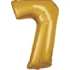 AMSCAN Balon foliowy duża cyfra 7 złota 60x86cm spakowany 9906272