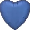 AMSCAN Balon foliowy Lustre Azure niebieski serce 43cm 9914096