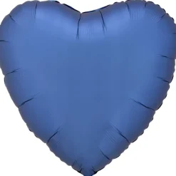 AMSCAN Balon foliowy Lustre Azure niebieski serce 43cm 9914096