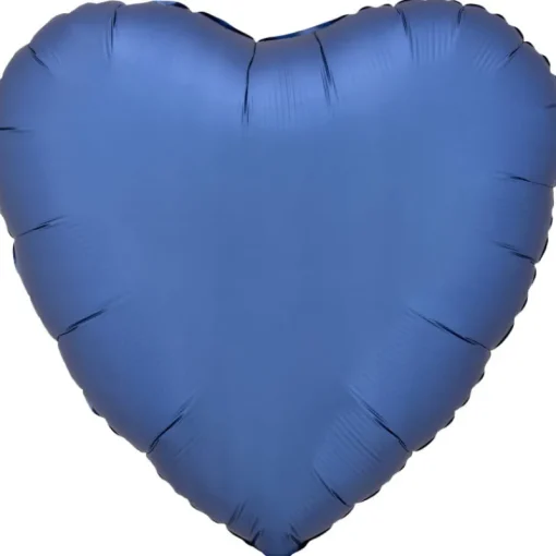 AMSCAN Balon foliowy Lustre Azure niebieski serce 43cm 9914096