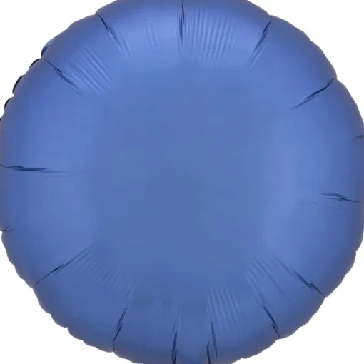 AMSCAN Balon foliowy Lustre Azure niebieski okrągły 43cm 9914095