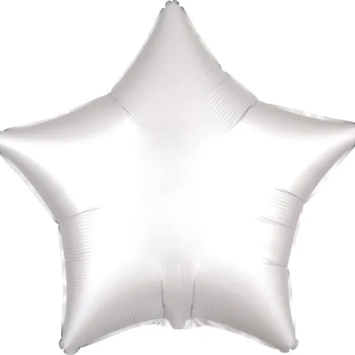 AMSCAN Balon foliowy Lustre biały gwiazda 48cm 9914142