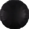 AMSCAN Balon foliowy Lustre Black czarny okrągły 43cm 9914113