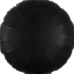 AMSCAN Balon foliowy Lustre Black czarny okrągły 43cm 9914113