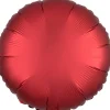 AMSCAN Balon foliowy Lustre Dark czerwony okrągły 43cm 9914134