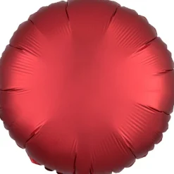 AMSCAN Balon foliowy Lustre Dark czerwony okrągły 43cm 9914134