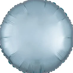 AMSCAN Balon foliowy Lustre Pastel niebieski okrągły 43cm 9914116