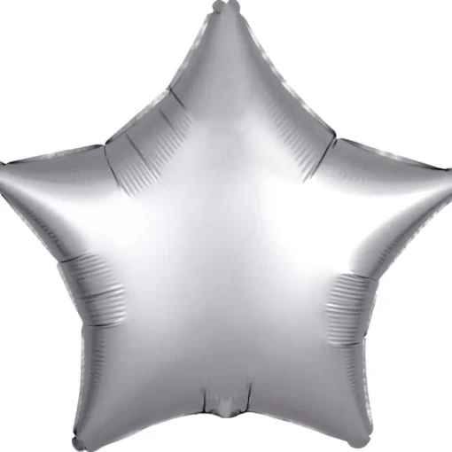 AMSCAN Balon foliowy Lustre srebrny gwiazda 48cm luzem 9914127-92
