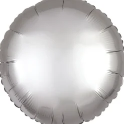 AMSCAN Balon foliowy Lustre srebrny okrągły 43cm 9914125