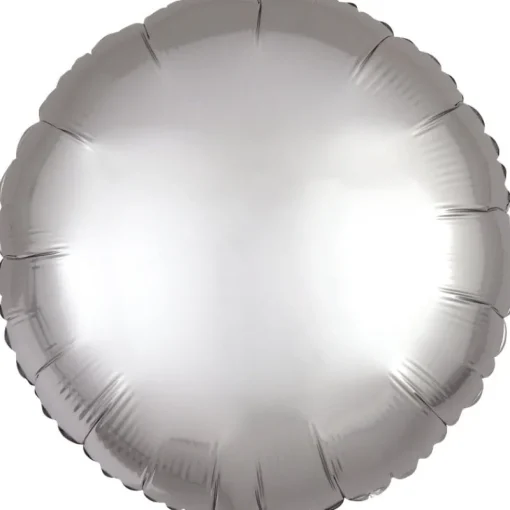 AMSCAN Balon foliowy Lustre srebrny okrągły 43cm 9914125