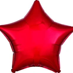 AMSCAN Balon foliowy metalik czerwony gwiazda 48cm 9914085