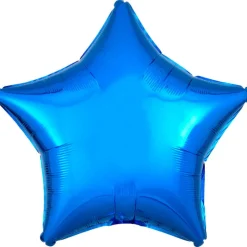 AMSCAN Balon foliowy metalik niebieski gwiazda 48cm luzem 9914070-92