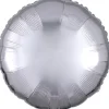 AMSCAN Balon foliowy metalik srebrny okrągły 43cm luzem 9914086-92