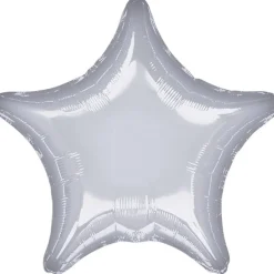 AMSCAN Balon foliowy metalik srebrny gwiazda 48cm 9914088