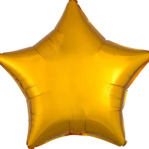 AMSCAN Balon foliowy metalik złoty gwiazda 48cm 9914076