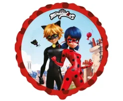 GODAN Balon foliowy 18"/45cm Miraculous Street okrągły pakowany