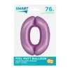GODAN Balon foliowy Smart Cyfra 0 lawendowa matowa 76 cm