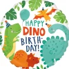 AMSCAN Balon foliowy Standard Dino-Mite Party okrągły S40 zapakowany 4066701