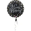 AMSCAN Balon foliowy Standard Sparkling Birthday 43cm okragly S55 zapakowany 3406275