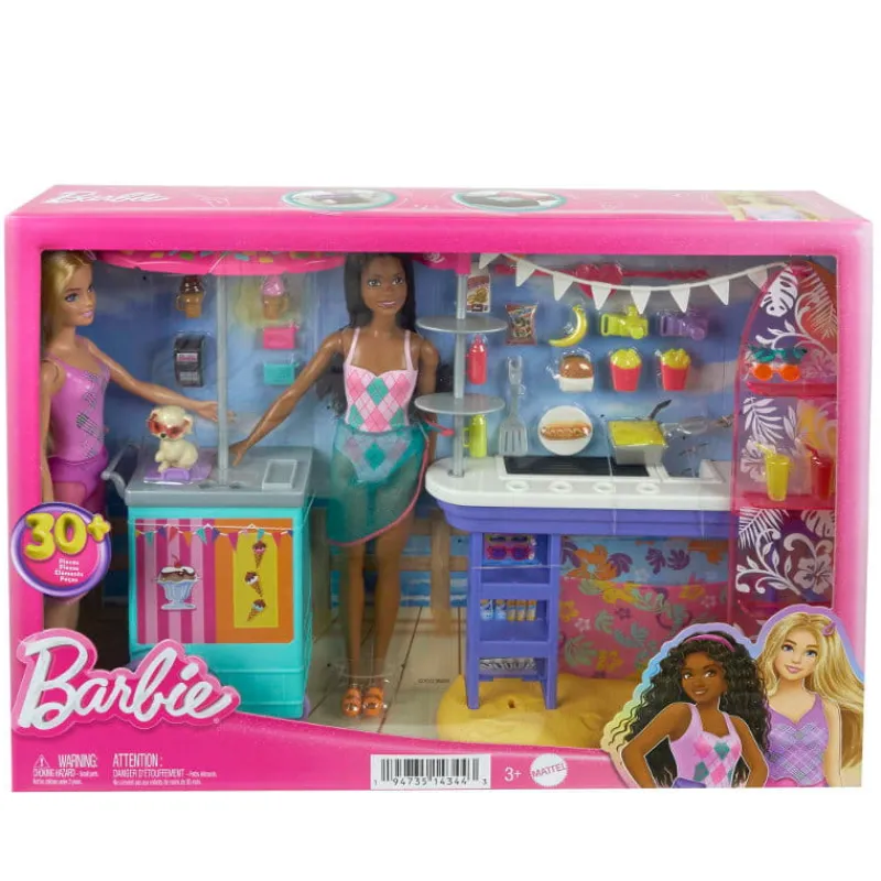 MATTEL Barbie Dzień nad morzem Zestaw 2 lalki HNK99 p3
