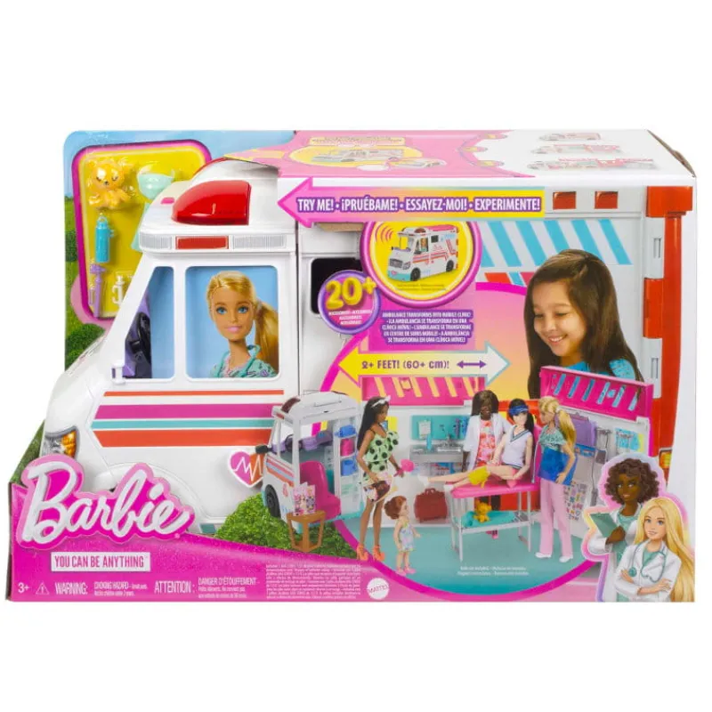 MATTEL Barbie Karetka Mobilna klinika zestaw HKT79 p1