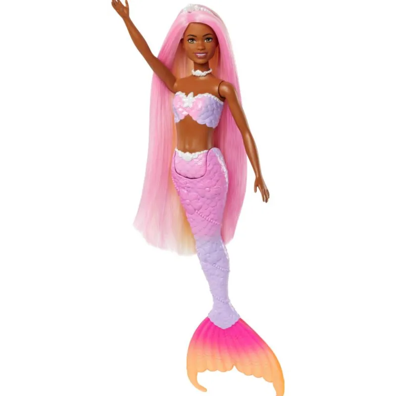 MATTEL Barbie Lalka Brooklyn Syrenka Zmiana koloru HRP98