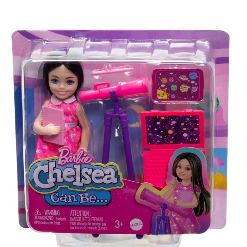 MATTEL Barbie Lalka Chelsea Kariera Astronomka HTK33 GTN86