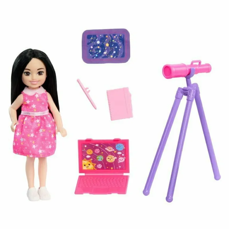MATTEL Barbie Lalka Chelsea Kariera Astronomka HTK33 GTN86