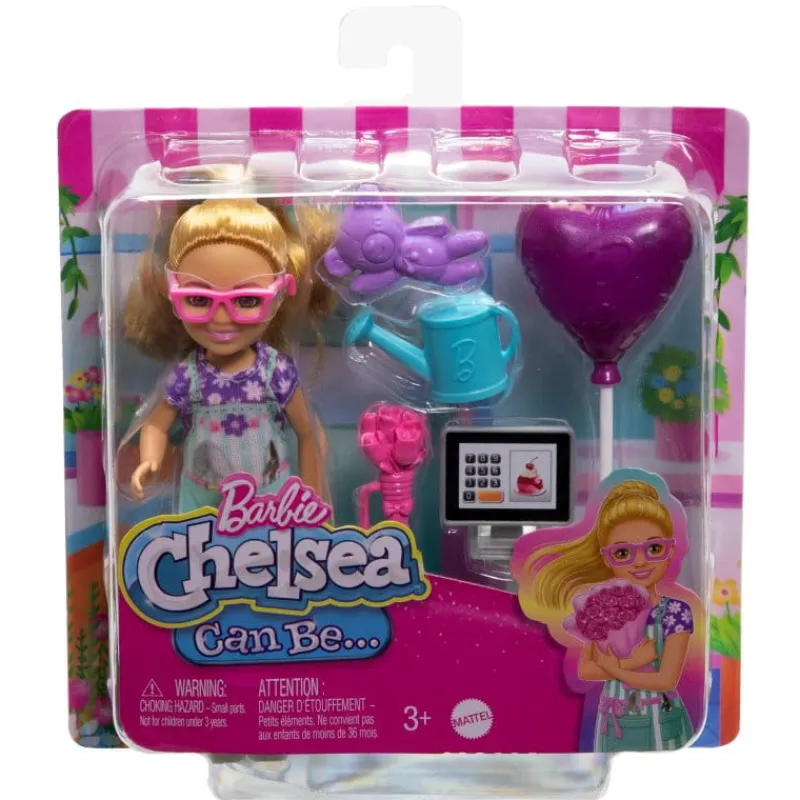 MATTEL Barbie Lalka Chelsea Kariera Florystka HTK32 GTN86
