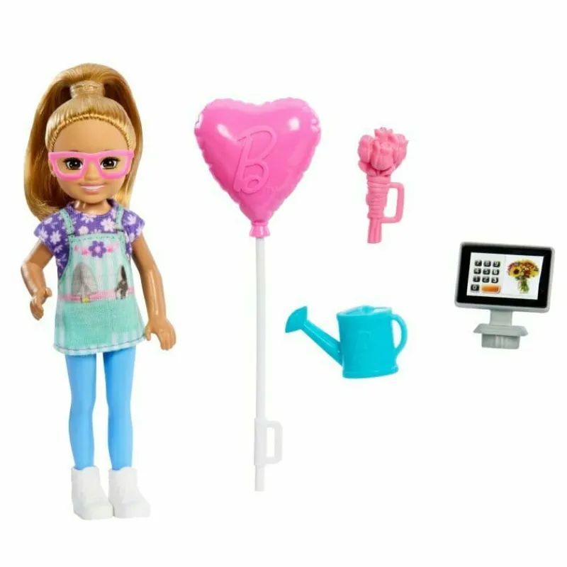 MATTEL Barbie Lalka Chelsea Kariera Florystka HTK32 GTN86
