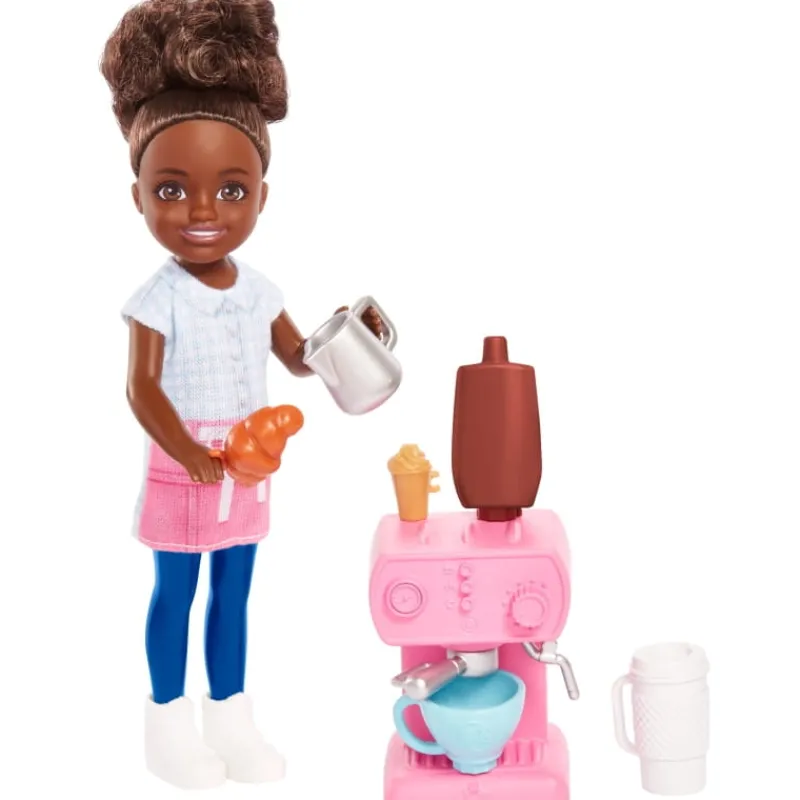 MATTEL Barbie Lalka Chelsea Kariera Baristka HKD95 GTN86