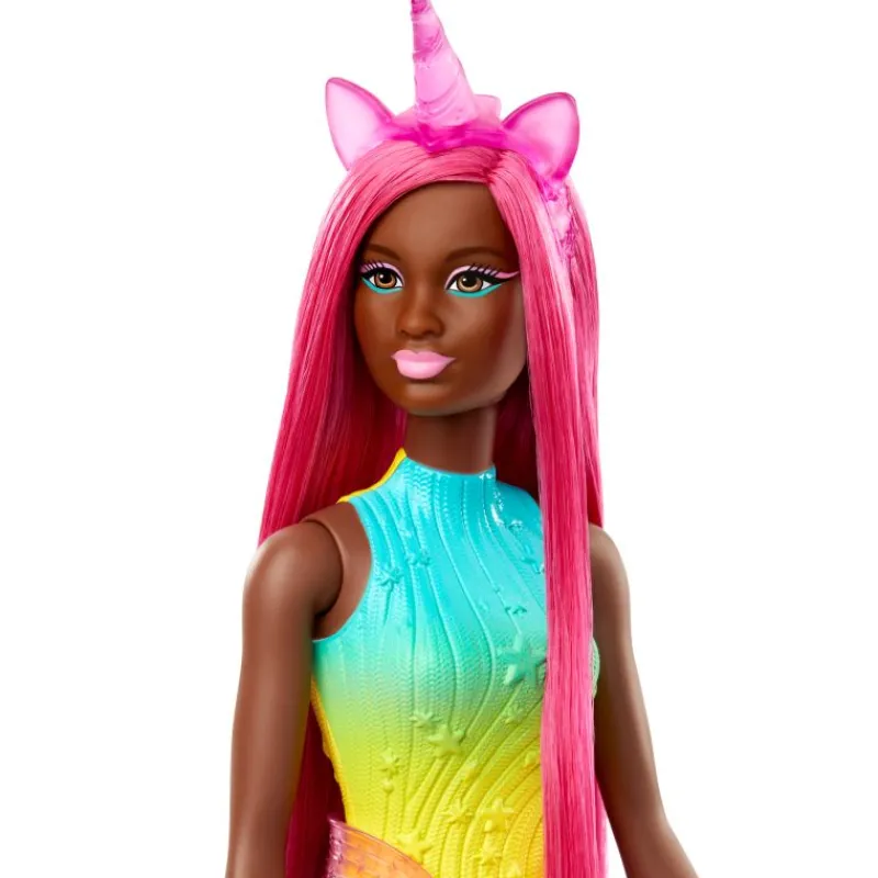 MATTEL Barbie Lalka Jednorożec długie włosy HRR01