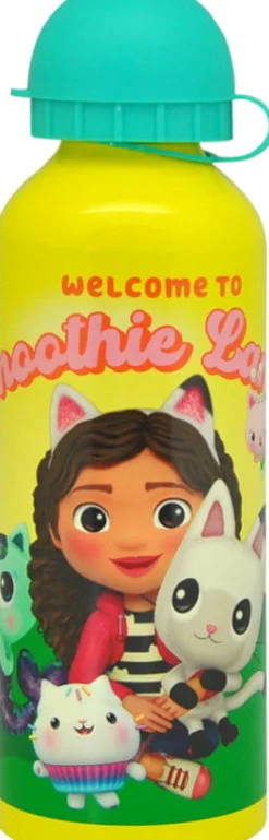 KIDS EUROSWAN Bidon aluminiowy 500ml Koci Domek Gabi. Gabby's Dollhouse 3 wzory GD00009 mix cena za 1 szt
