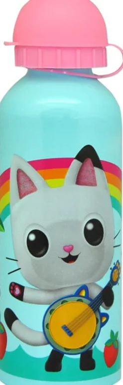KIDS EUROSWAN Bidon aluminiowy 500ml Koci Domek Gabi. Gabby's Dollhouse 3 wzory GD00009 mix cena za 1 szt
