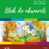 TETIS Blok do akwareli A4 190g 12 arkuszy KB011-A4
