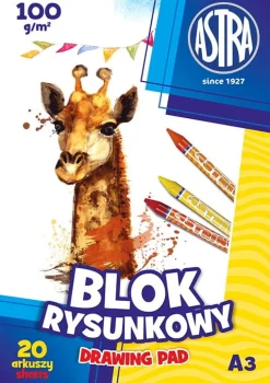 ASTRA Blok rysunkowy A3 100g 20ark p10, cena za 1 szt