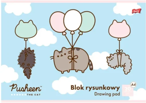 MAJEWSKI Blok rysunkowy A4 20k PUSHEEN p10
