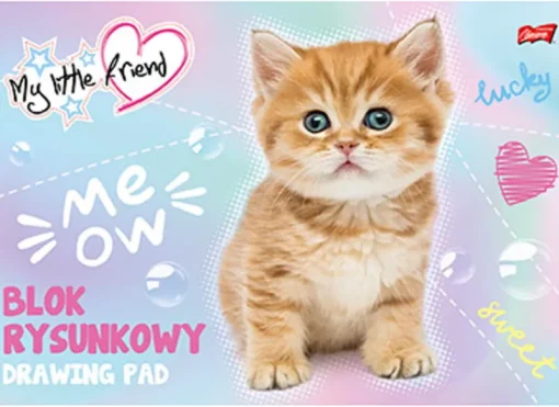 MAJEWSKI Blok rysunkowy biały A4 20k My Little Friend p10 cena za 1 szt