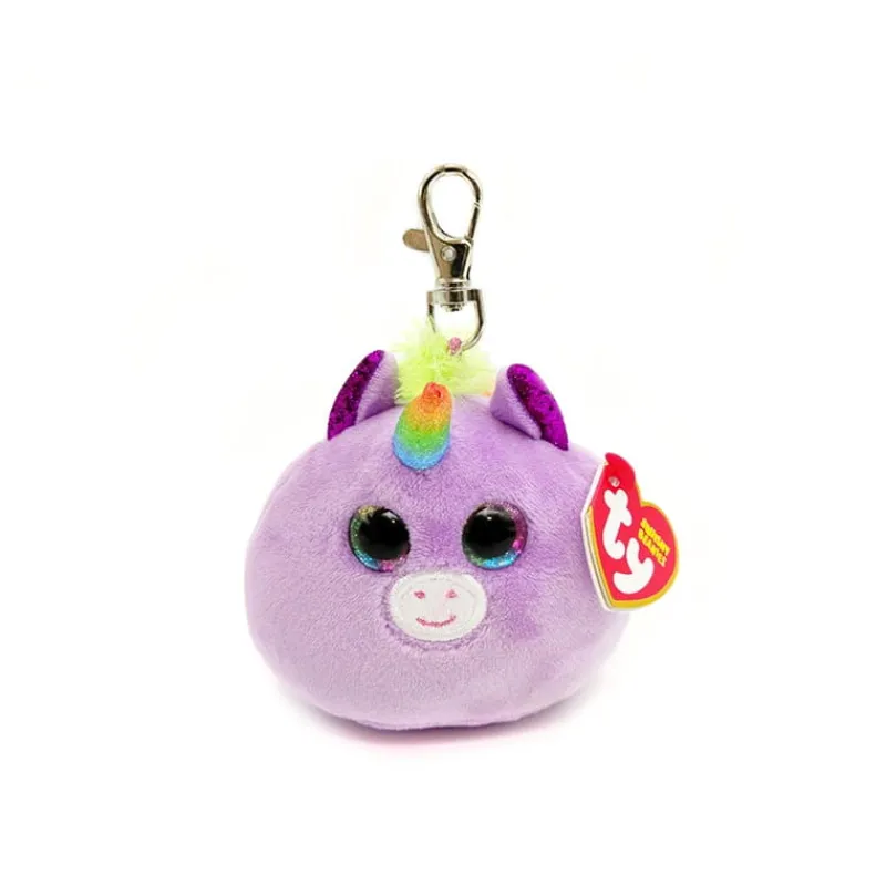 TY INC. Brelok pluszak Ty Squishy Beanies Rosette purpurowy jednorożec 8,5cm Clip 39569